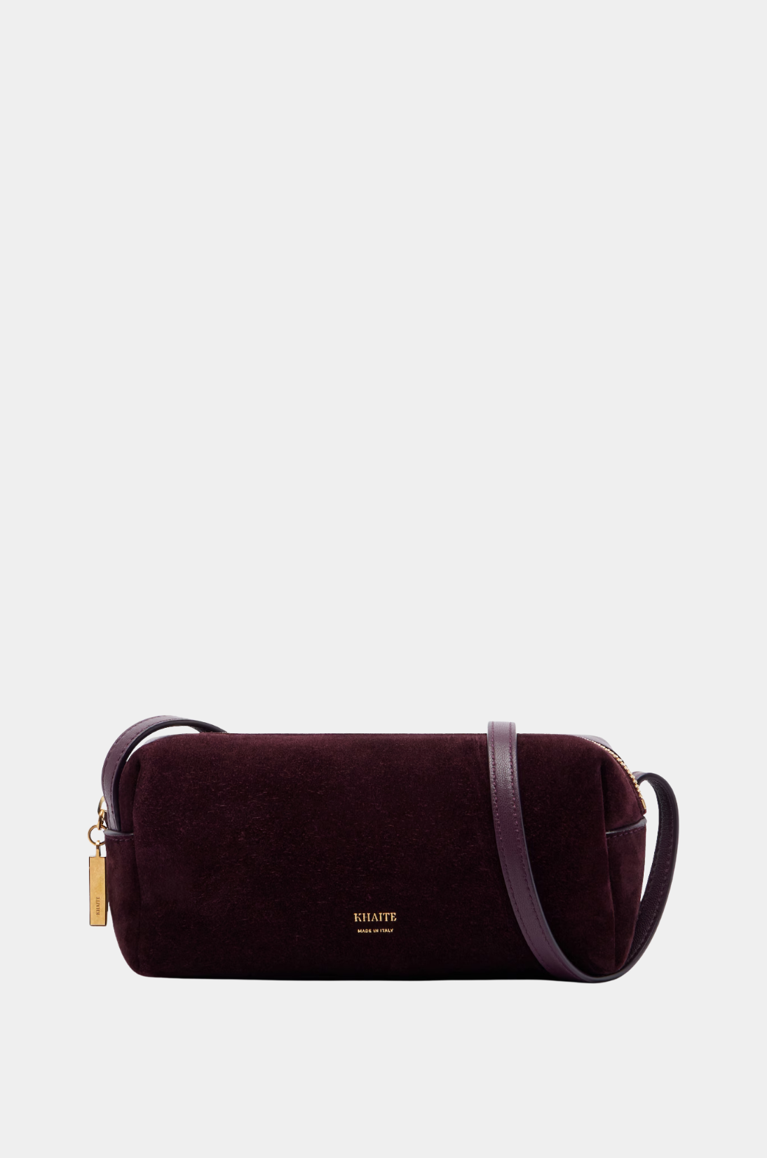 Khaite Kye suede and leather shoulder bag