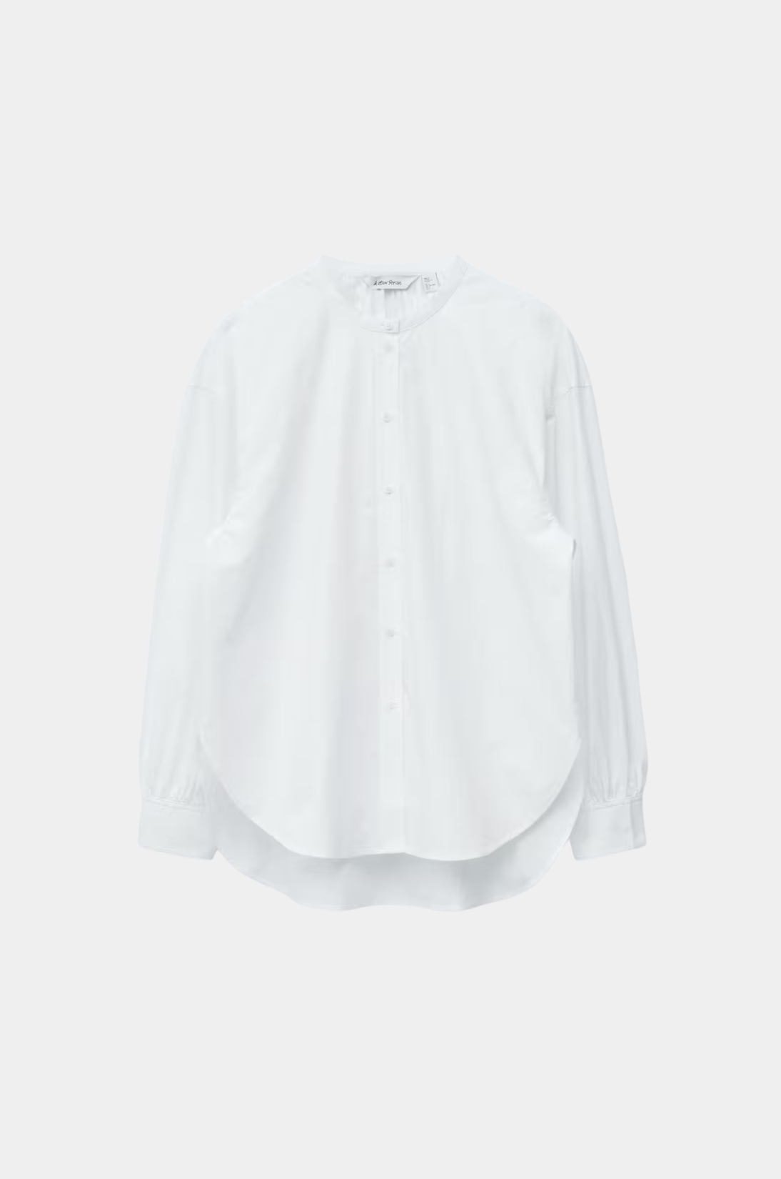 white modest shirt