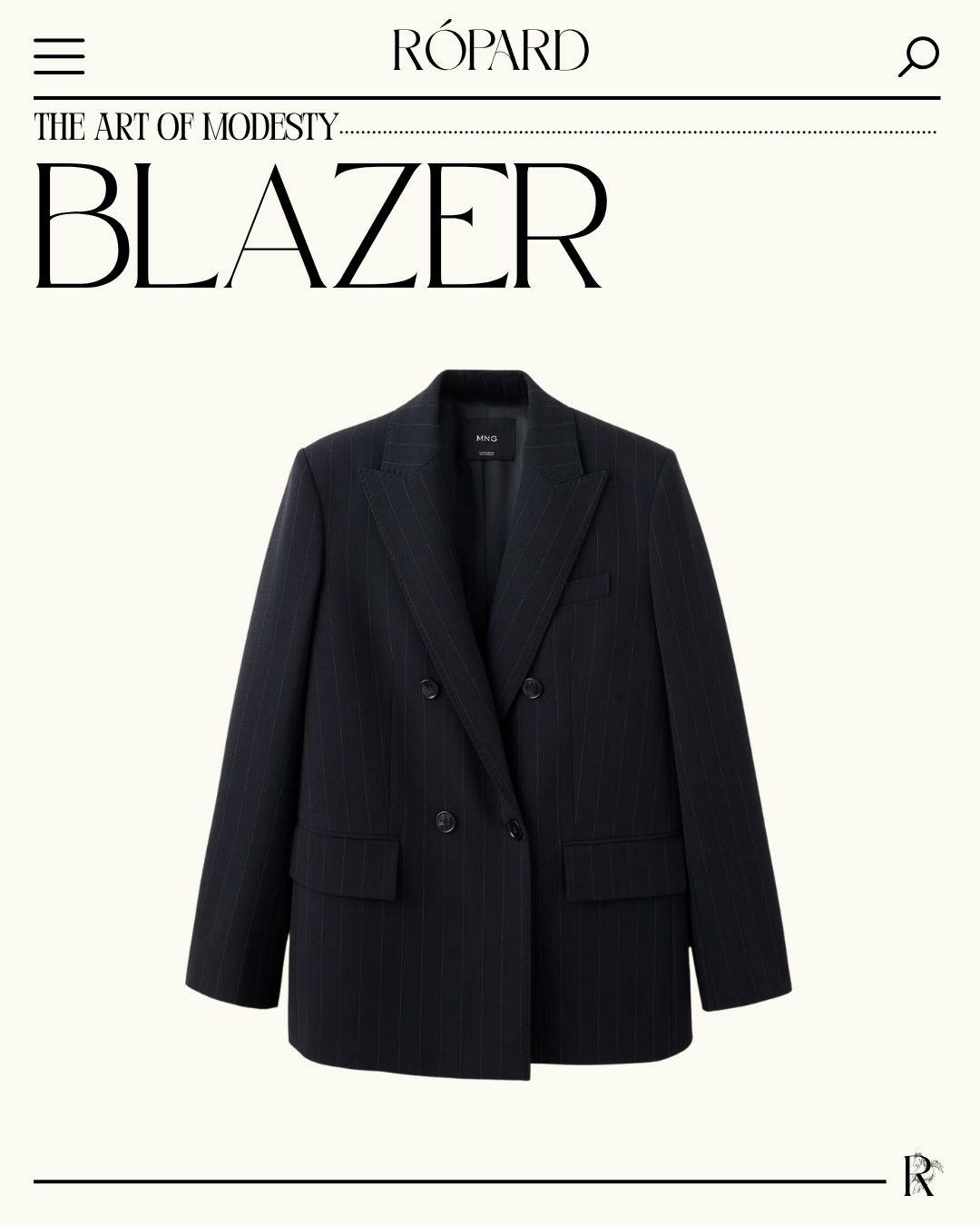 BLAZER - STRUCTURED BLAZER