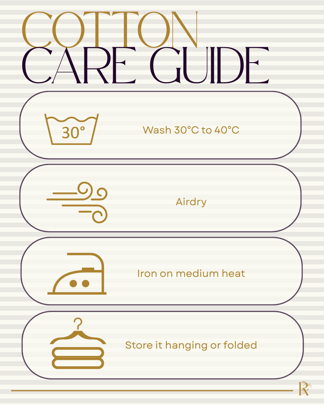 Cotton fabric care guide Cotton care guide How to care for cotton clothes How to wash cotton clothing Cotton washing and care instructions