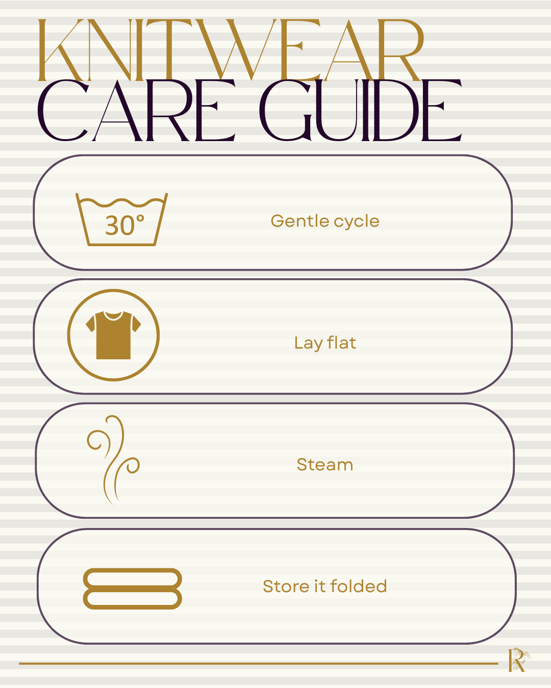 Knitwear care guide Sweater care guide How to care for knitwear How to wash knit sweaters Knitwear washing and care instructions