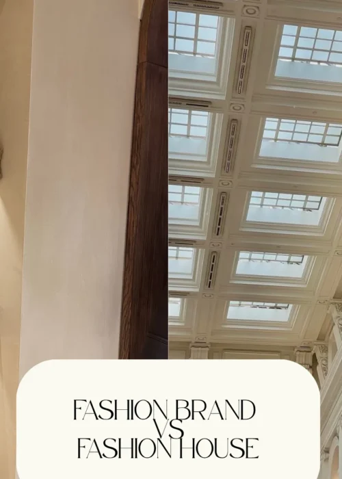 Fashion house vs fashion brand