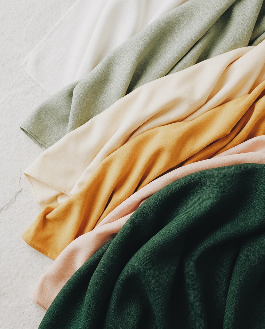 Premium bamboo hijab in soft neutral tones, Breathable bamboo hijab for everyday wear, Lightweight bamboo hijab with elegant drape, High quality bamboo hijab with flowing drape