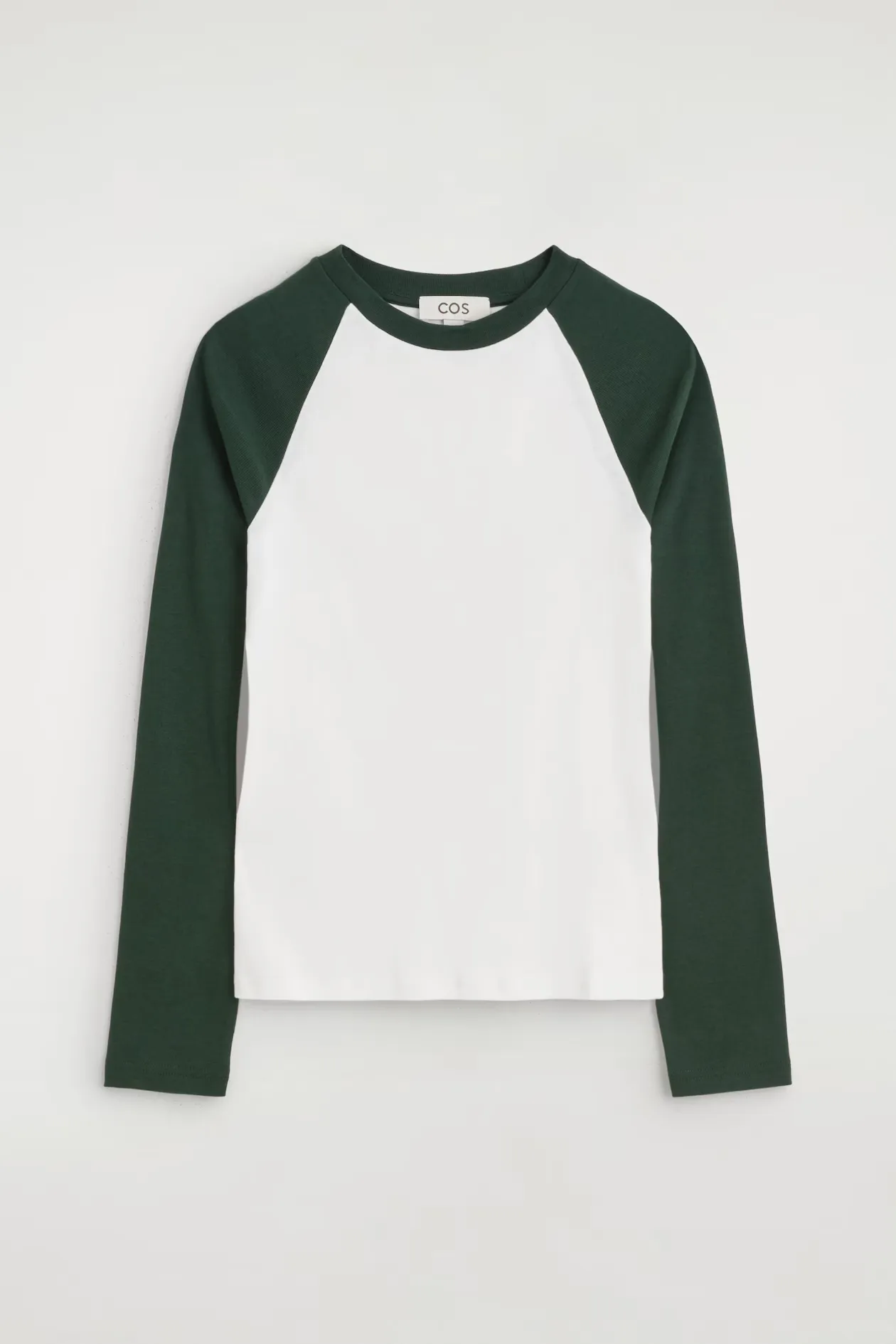 Long-sleeved cotton raglan t-shirt 