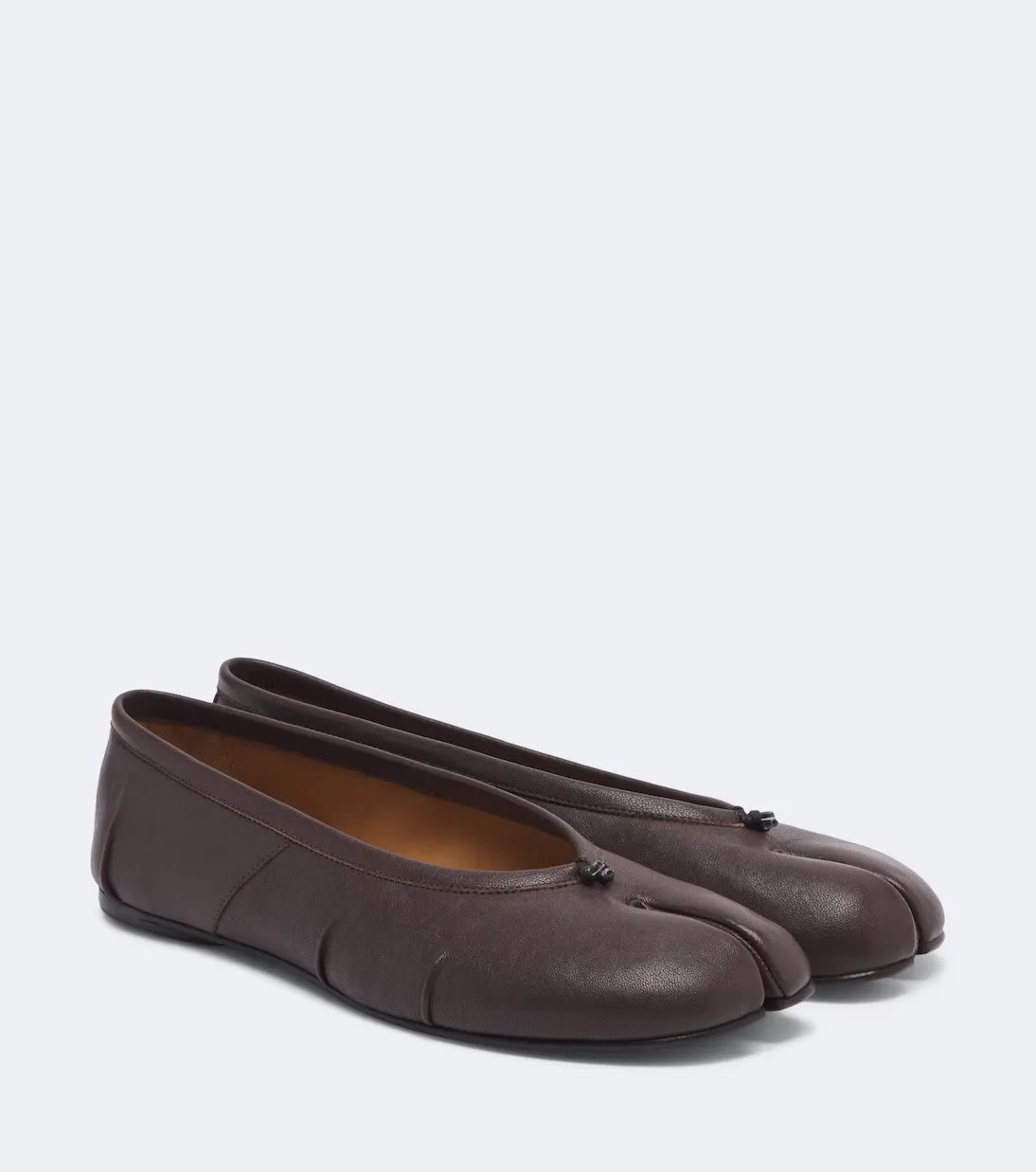 Tabi leather ballet flats