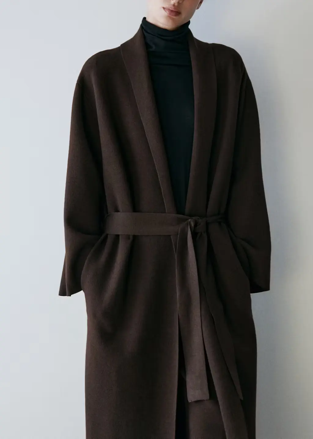 Long milano knit cardigan