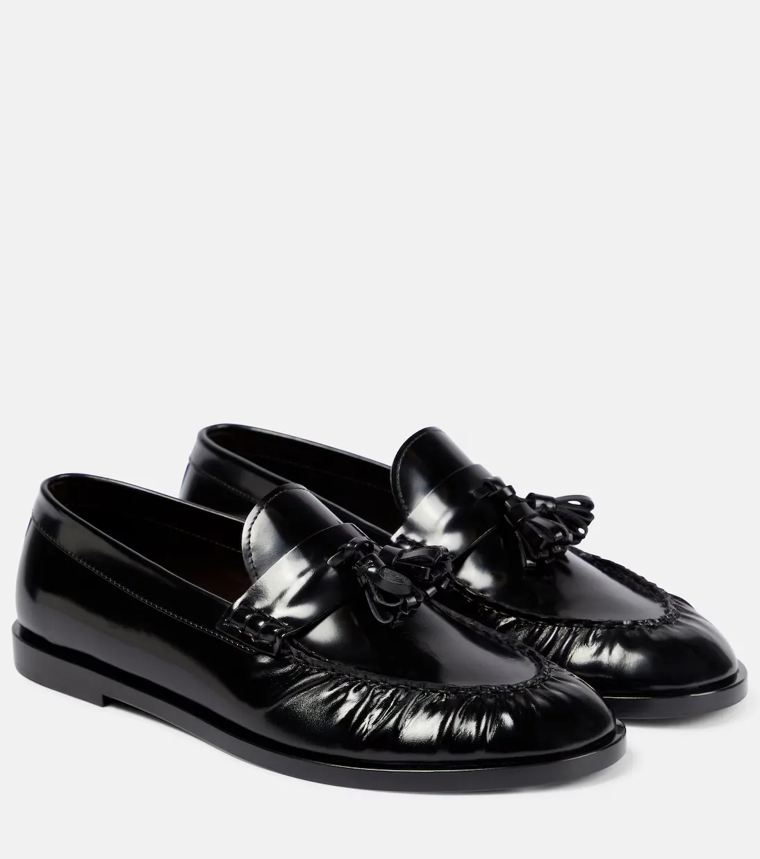 Patent leather loafers